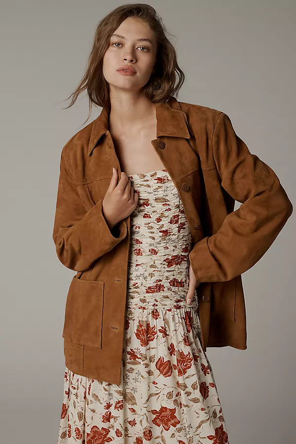 Veda Lincoln Suede Shirt Jacket | Anthropologie (US)