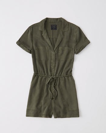 Womens Utility Romper | Womens Dresses & Rompers | Abercrombie.com | Abercrombie & Fitch US & UK