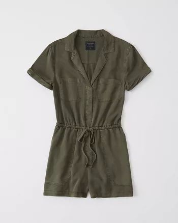 Womens Utility Romper | Womens Dresses & Rompers | Abercrombie.com | Abercrombie & Fitch US & UK