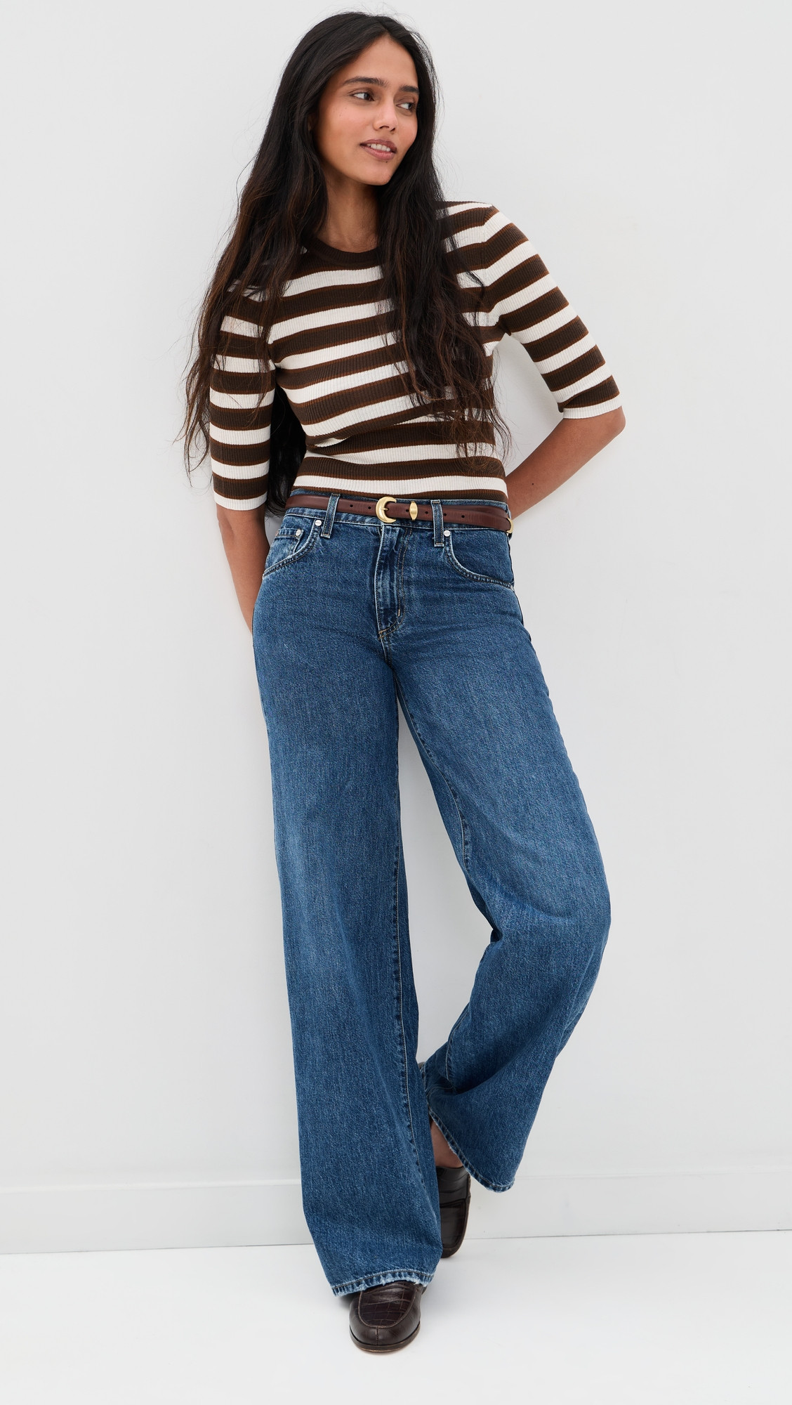 Favorite Daughter The Amelia Crew Neck Top Gst XL | Shopbop