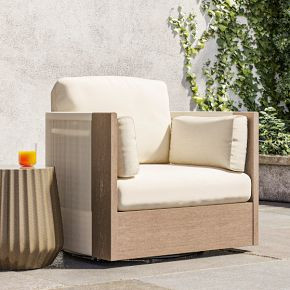 Porto Outdoor Swivel Chair | West Elm (US)
