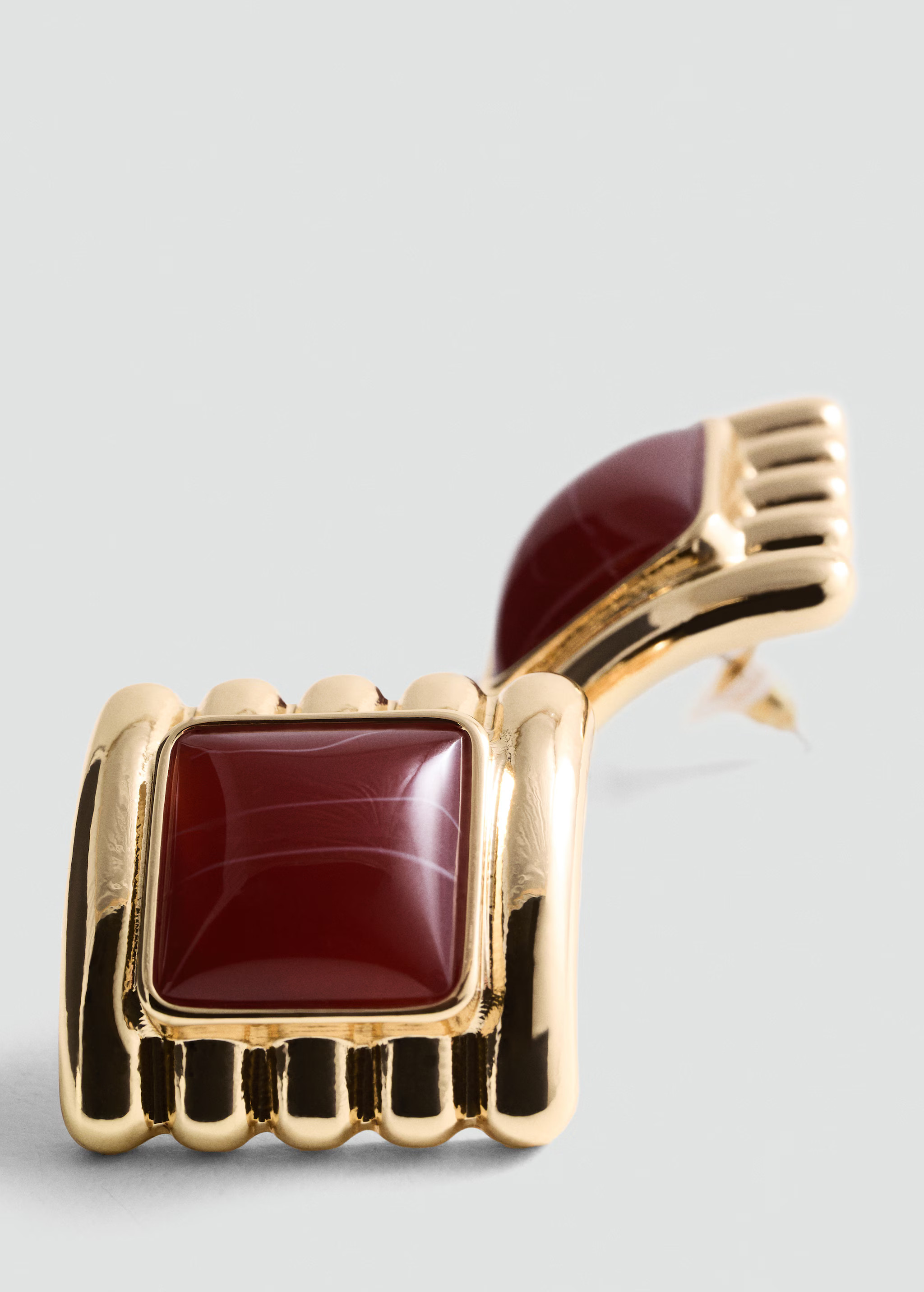 Square bead earrings | MANGO (US)