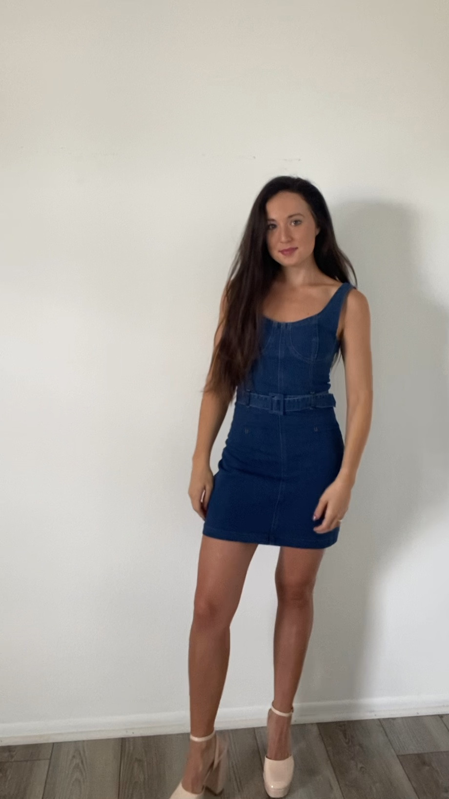 Must have spring stretchy denim dress with belt 

#LTKparties #LTKSeasonal #LTKstyletip