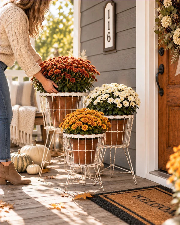 Chippy Cottage Wire Storage Baskets, Set of 3 | Decor Steals
