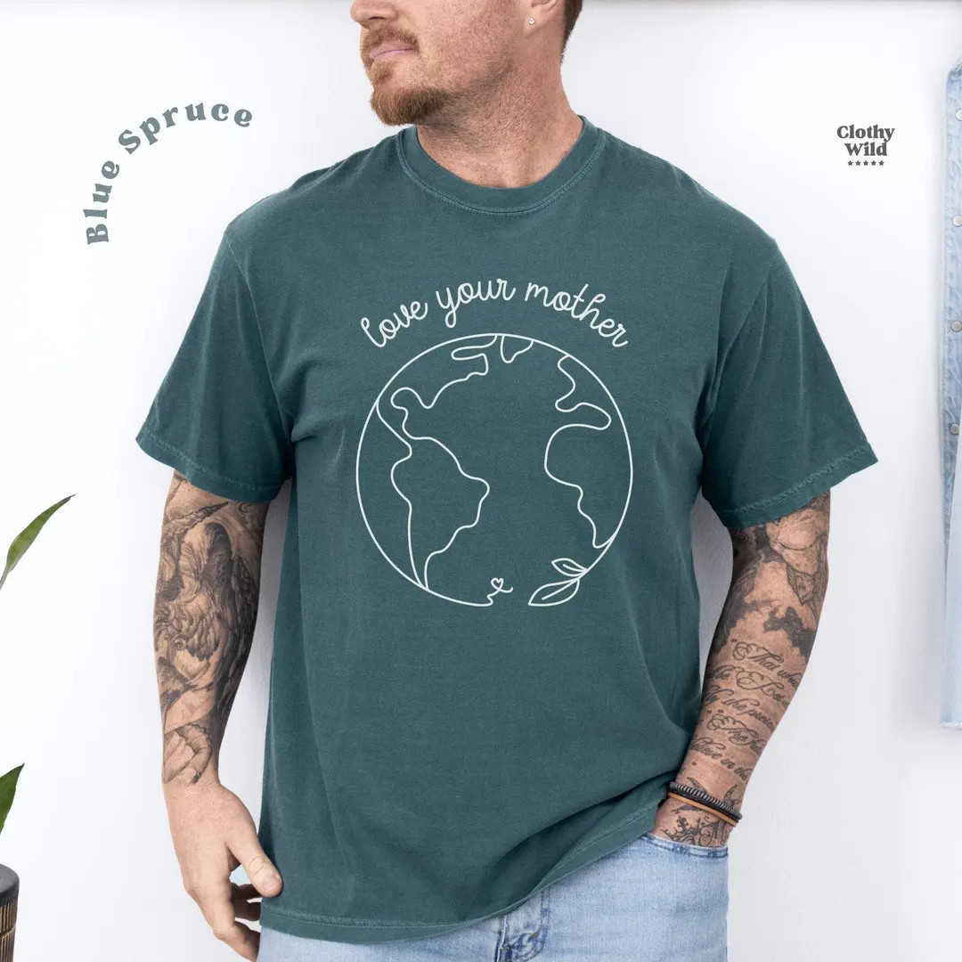 Love Your Mother Shirt, Comfort Colors® Shirt, Earth Day Shirt - Etsy | Etsy (US)