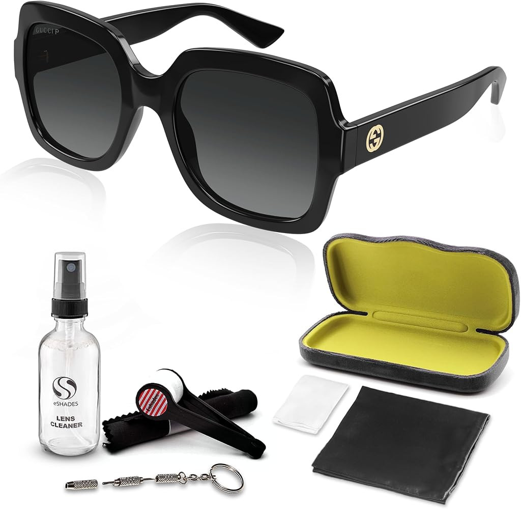 Gucci GG1337S GG Interlocking Logo Square-Shaped Polarized Sunglasses for Women – Includes Luxu... | Amazon (US)