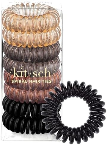 Kitsch Spiral Hair Ties for Women – Hair Ties No Damage, Ponytail Holders for Thick and Thin Ha... | Amazon (US)