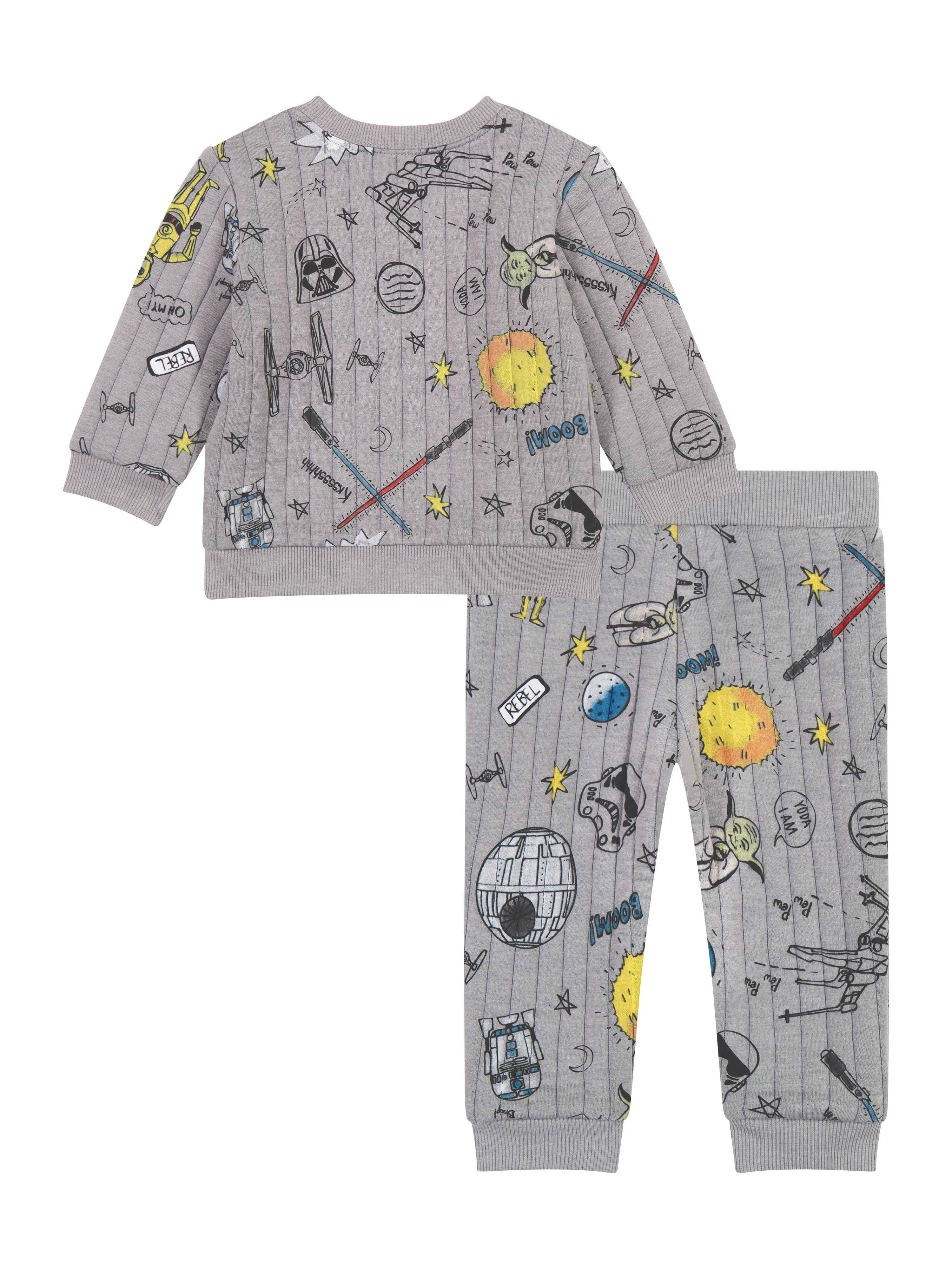 Star Wars Baby Boy Quilted Jogger Set, Sizes 0/3 Months - 24 Months - Walmart.com | Walmart (US)