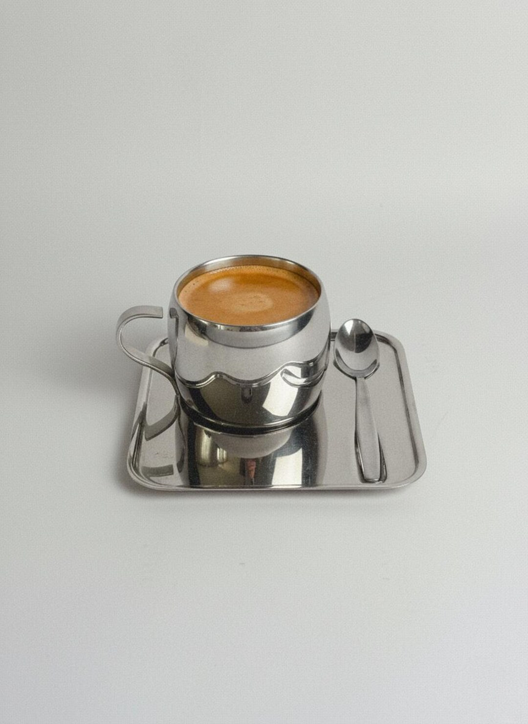 Stainless Steel Espresso Cup: Vintage Tramontina Single Serving Set, Modernist Coffee Set - Etsy | Etsy (US)