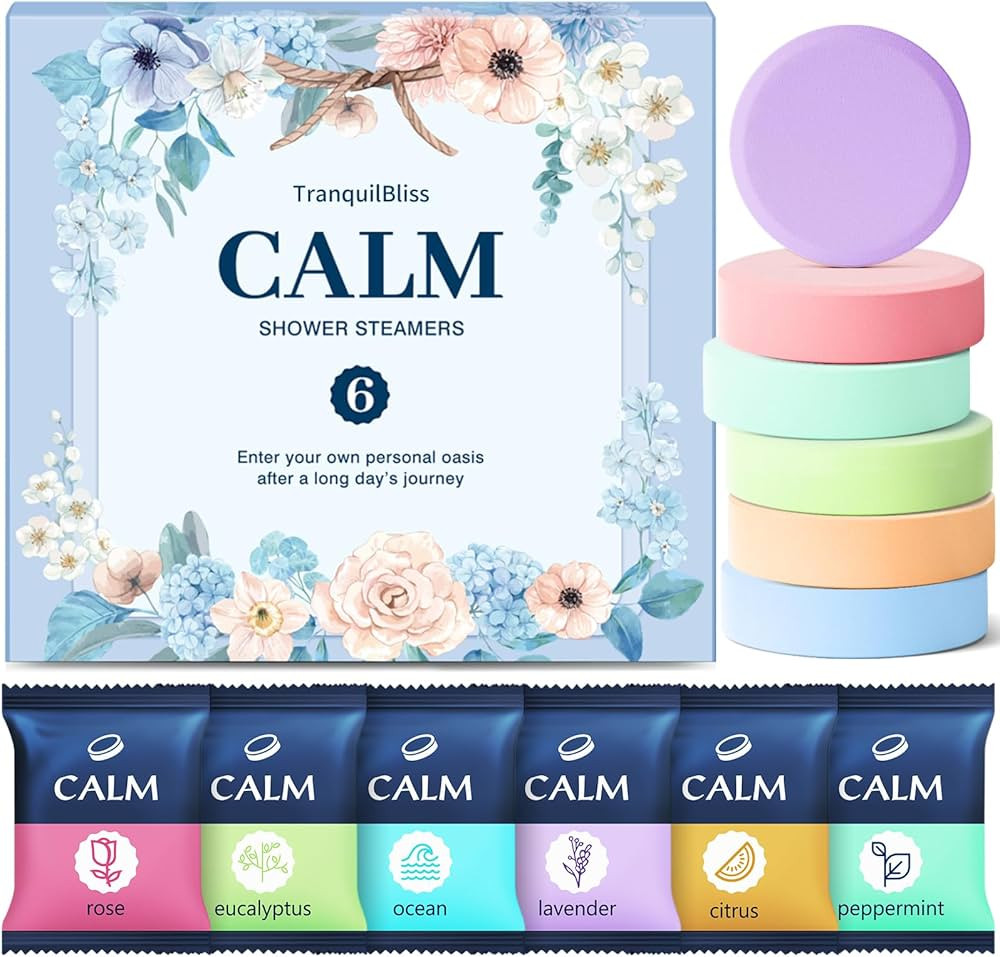 Shower Steamers 6 Count, Shower Steamers with Natural Ingredients, 6 Different Scents & Individua... | Amazon (US)