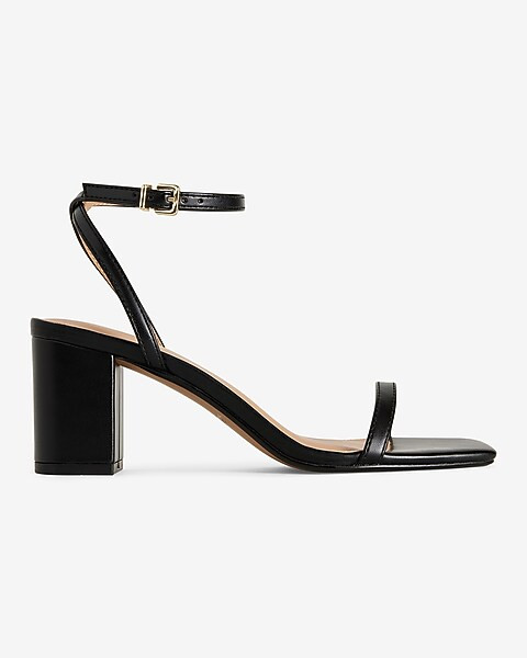 Block Mid Heeled Sandals | Express