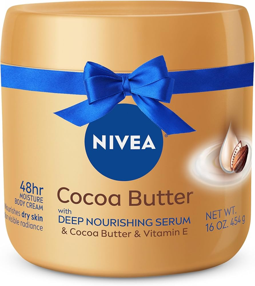 NIVEA Cocoa Butter Body Cream with Deep Nourishing Serum, Holiday Gifts for Women, 16 Oz | Amazon (US)