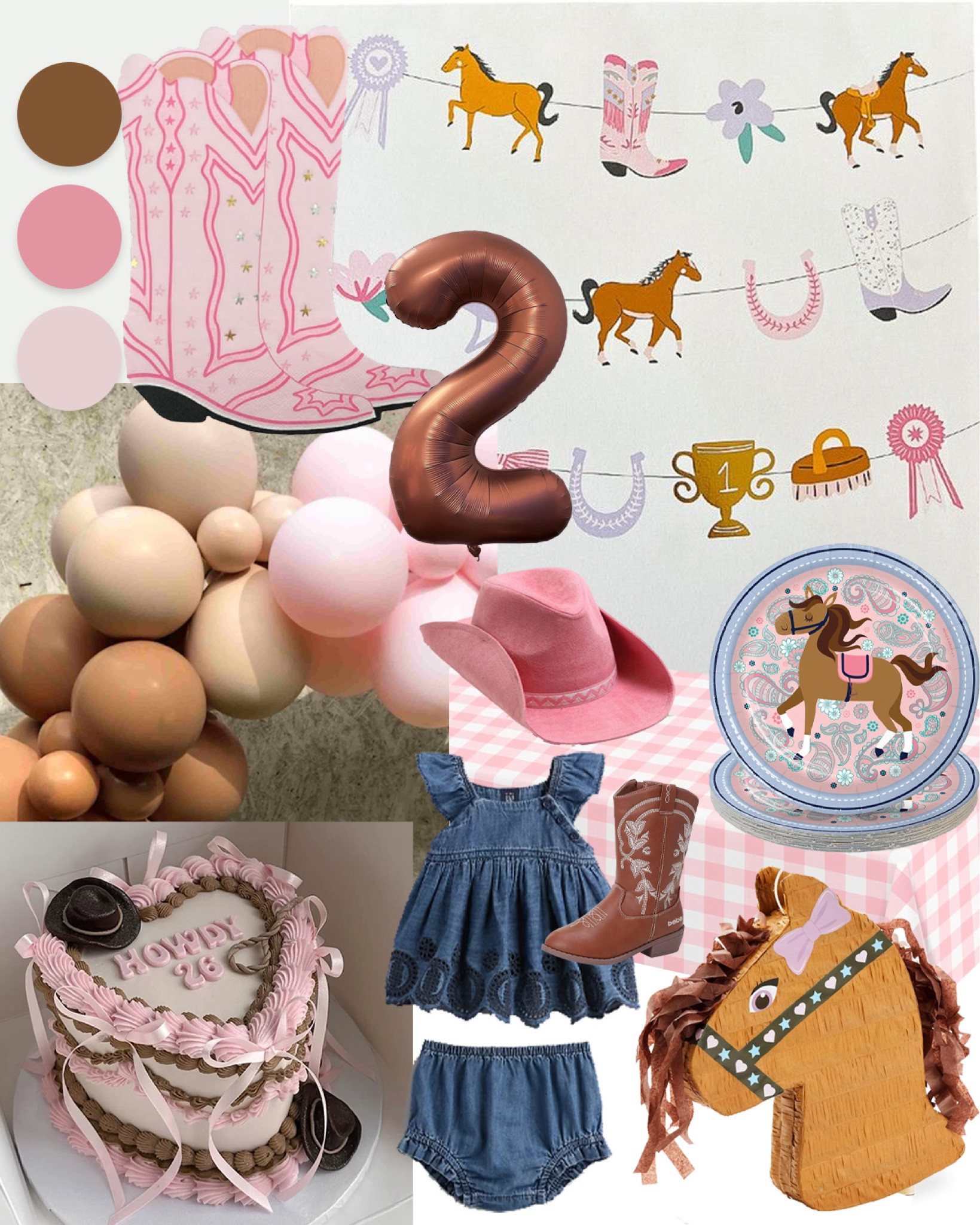 Inspo for my daughter’s 2nd birthday: cowgirl/horse themed party 🐴🎂🩷

#LTKKids