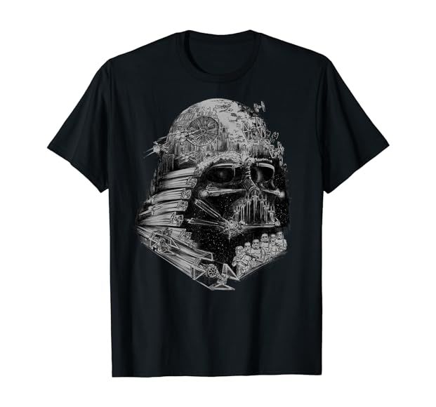 Star Wars Darth Vader Build The Empire Graphic T-Shirt | Amazon (US)
