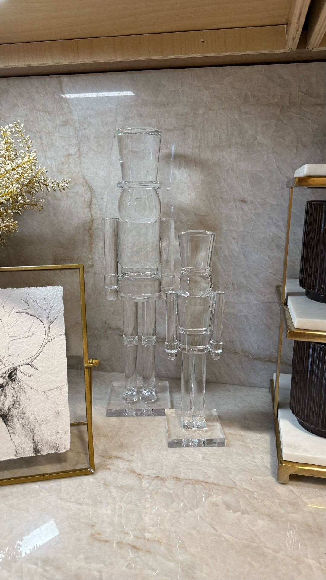 I’m obsessed with these tall, acrylic nutcrackers for Christmas! ✨ These stand at 10” and 14.75” tall. These are absolutely beautiful and they arrived much earlier than estimated. 

#ltkholiday

#LTKHome #LTKStyleTip #LTKSeasonal