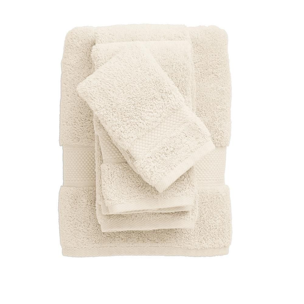 Legends Sterling Supima Cotton Single Bath Towel in Vanilla | The Home Depot