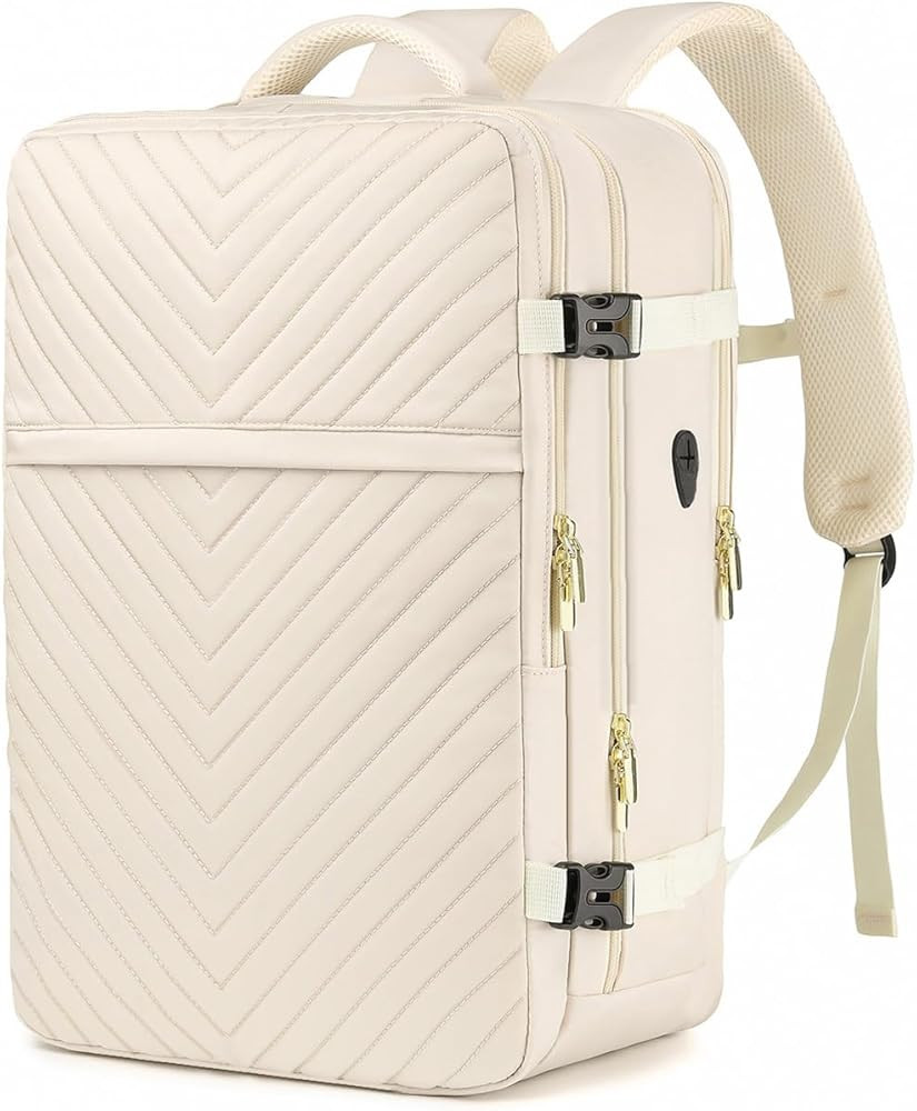 Large Carry On Travel Backpack - Flight Approved Waterproof Luggage Suitcase Backpacks Personal I... | Amazon (US)