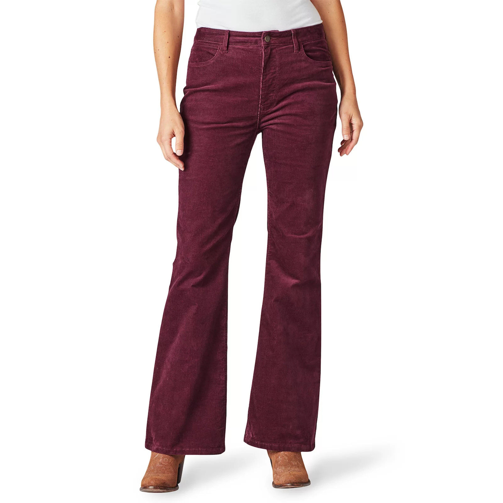 Women's Wrangler Stretch Flare Jeans and Corduroy, Size: 14X32, Purple | Kohl's