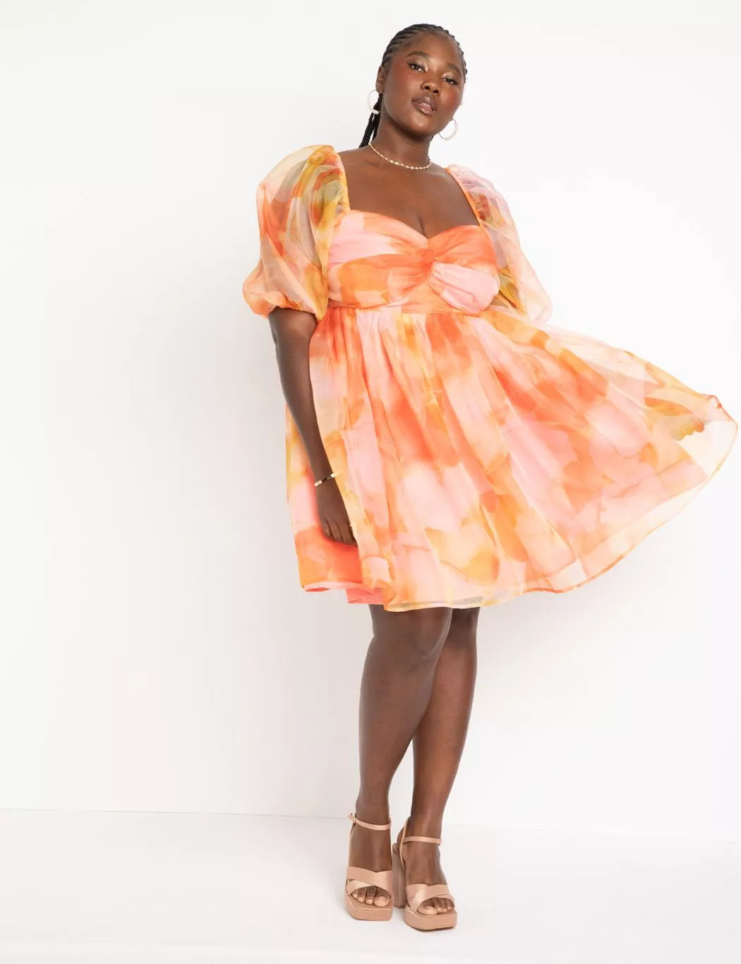 Twist Bodice Mini Dress | Eloquii