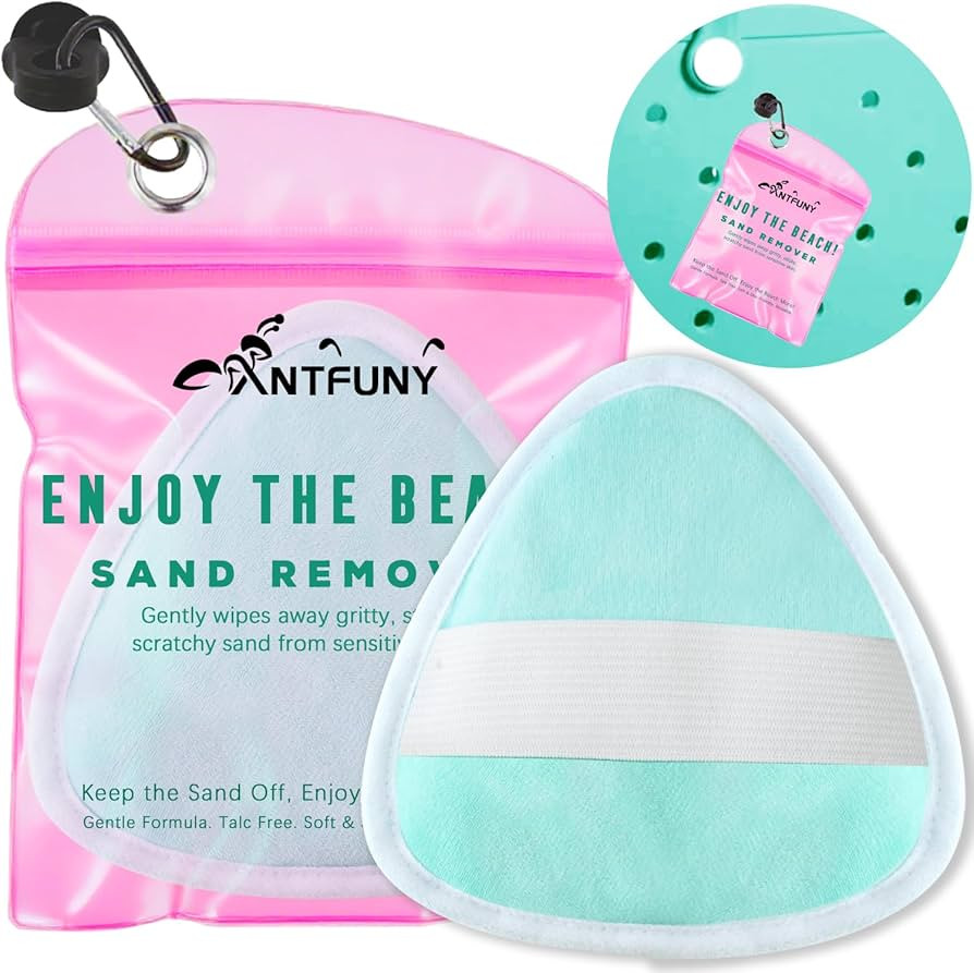 Triangle Sand Remover for Beach Sandproof Cleaner Eraser Wipe Off Mitt Duster Cup Holder Game Toy... | Amazon (US)