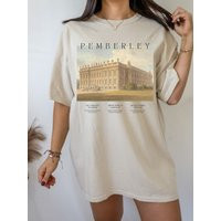 Pemberley Pride & Prejudice Tee Shirt Tshirt Literature Bookworm Bookish Gift Light Dark Academia Aesthetic Jane Austen Merch Fandom | Etsy (US)
