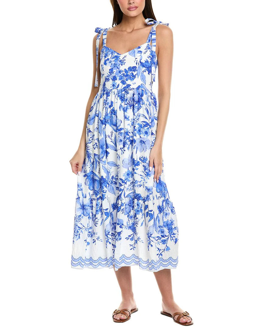 Sam Edelman Corset Bodice Midi Dress | Shop Simon