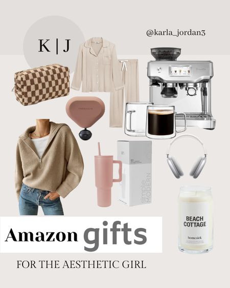Amazon gifts for the aesthetic girl 🤎 

Christmas gifts, gifts for her, aesthetic gifts, Amazon finds, gift guide.  

#LTKHoliday #LTKfindsunder100 #LTKGiftGuide