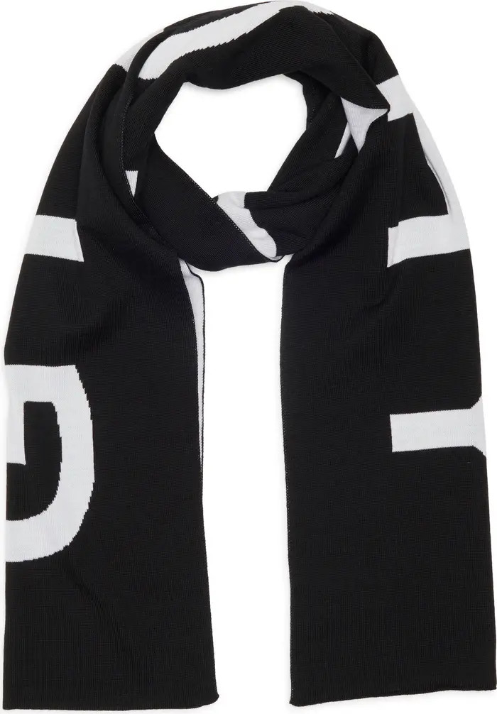 Givenchy Intarsia Logo Wool Scarf | Nordstromrack | Nordstrom Rack