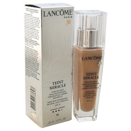 Teint Miracle Bare Skin Foundation Natural Light Creator SPF 15 - # 02 Lys Rose by Lancome for Women | Walmart (US)