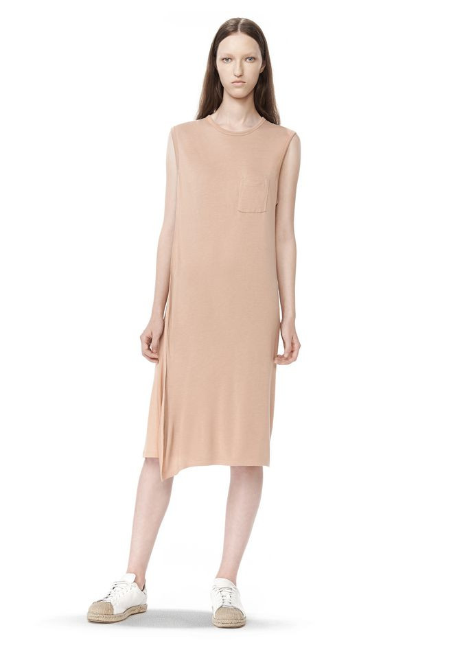 CLASSIC OVERLAP DRESS WITH POCKET | Alexander Wang