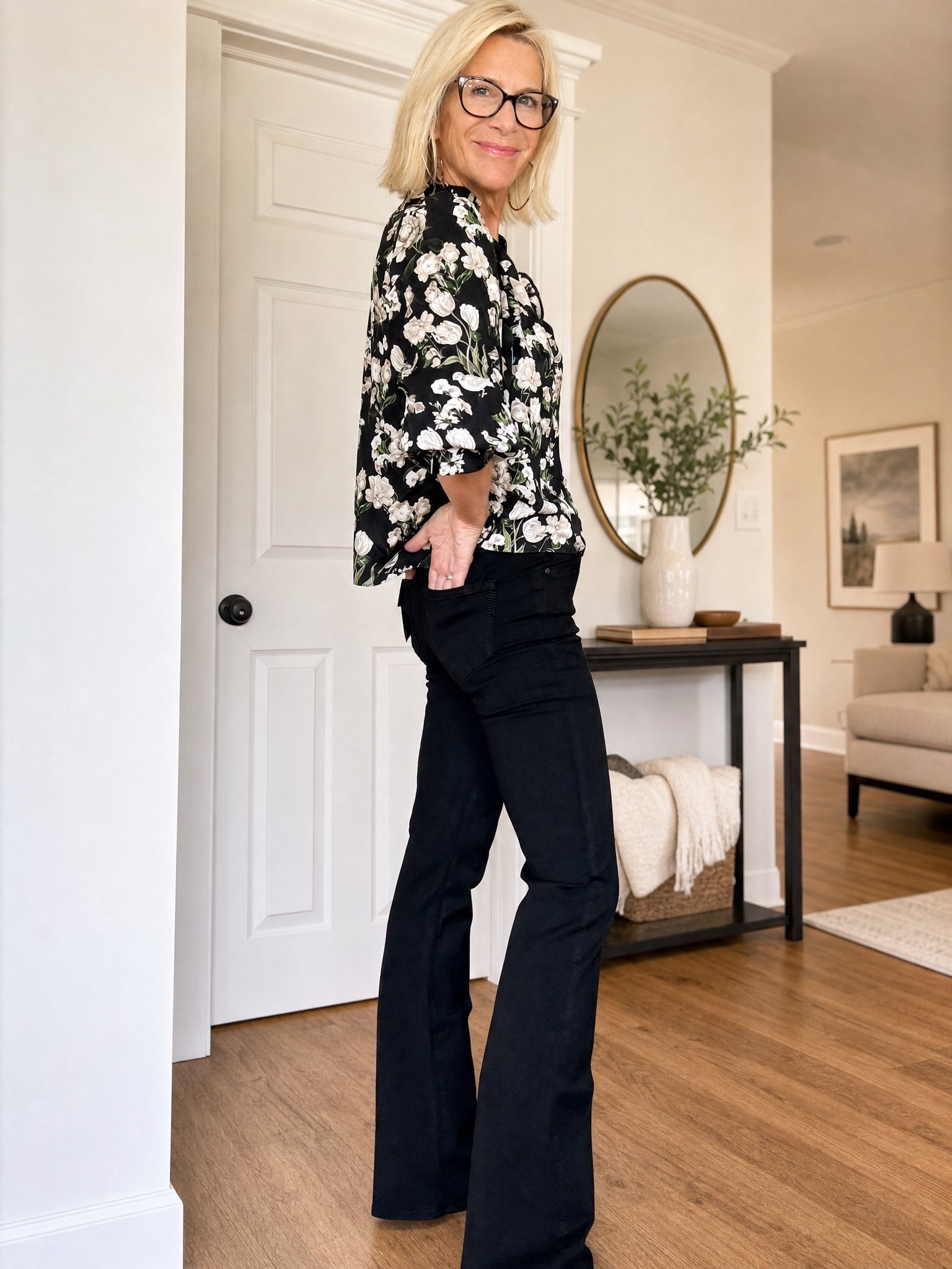 Last day of the Nordstrom Anniversary Sale! This black-and-white floral top with black flare pants is such an easy, polished look for fall. If you’ve had these on your list, today’s the day to grab them!

👩‍💻 LTK PRO TIPS
❤️ Heart = Support my posts ;-)
🔖 Save = Get sale & restock alerts for the things you love!
📋 Lists = Keep favorites organized (List ideas: Christmas, Birthdays, and Vacations!)
📲 Share = Send lists and products to a friend (or your daughters like me).
💬 Comment = Ask me anything, and I’ll answer. ;-)

#LTKootd #LTKOver40 #LTKSaleAlert