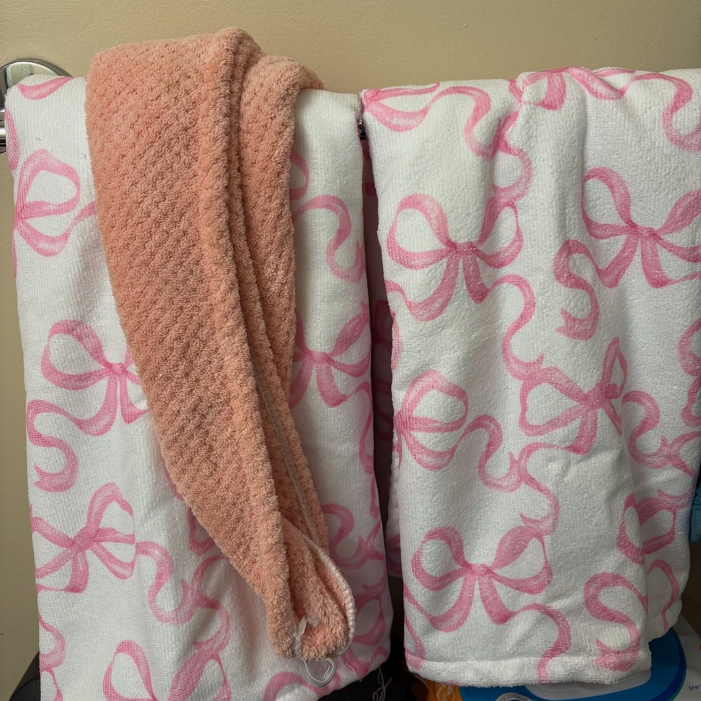 Lil Eve & My Matching Towels look so cute together #MommyAndMe #MomLife