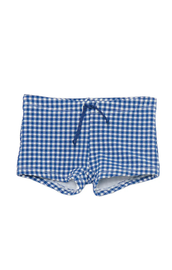 Lil Dude Shorts ~ Blueberry Gingham | Show Me Your Mumu