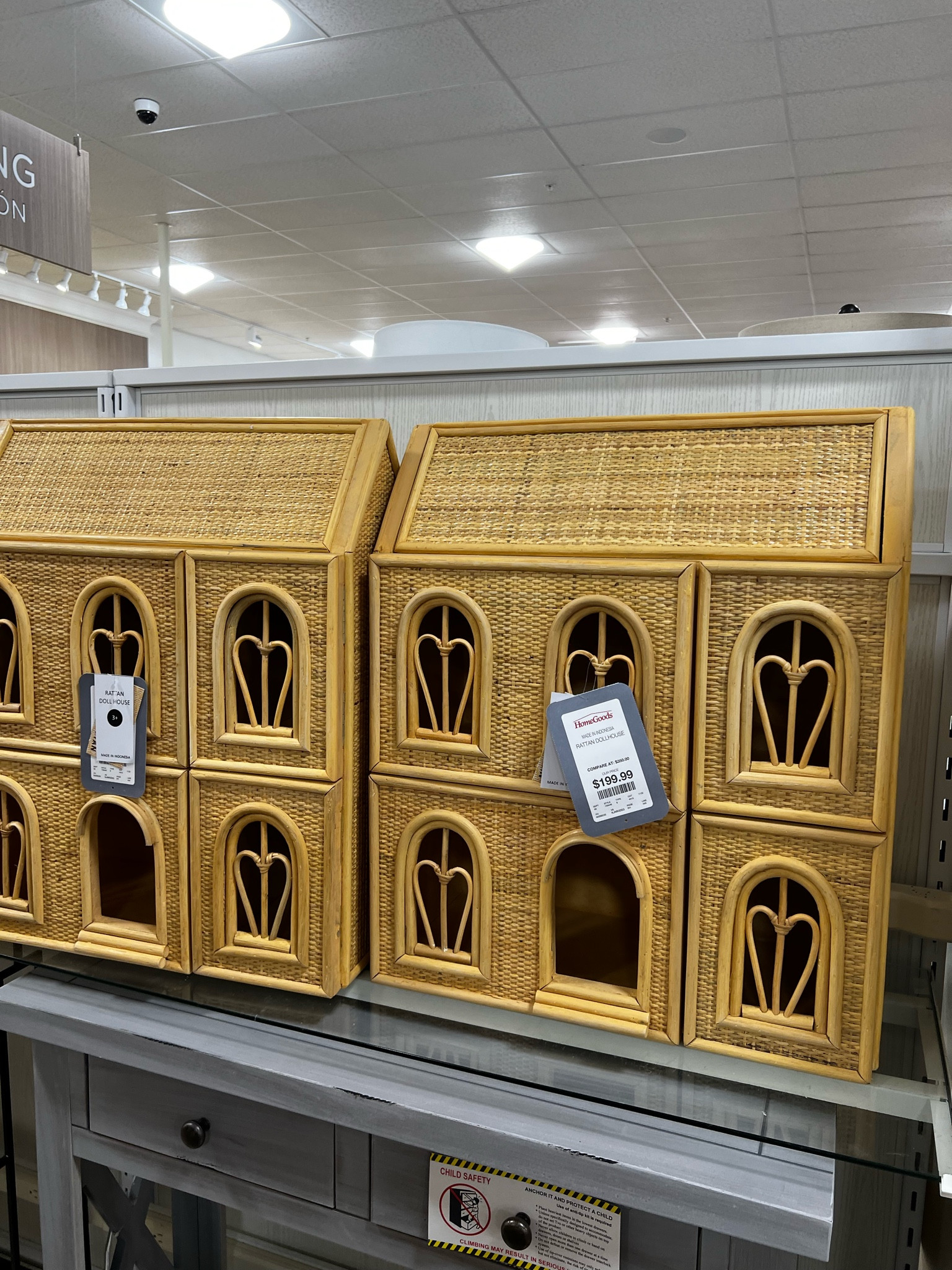  a golden home goods find 🤩beautiful rattan dollhouse 

#LTKFind #LTKGiftGuide #LTKkids