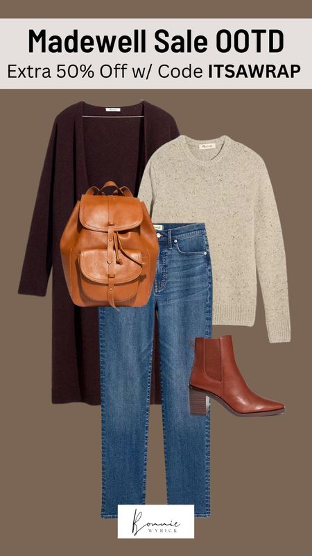 You read that right! Take an EXTRA 50% off sale prices with code ITSAWRAP. This OOTD is perfect for colder days at the office, a casual holiday event, Christmas Eve church and so much more. 🖤 Casual Outfit of the Day | Neutral OOTD | Business Casual | Work Outfit | Holiday Outfit | Jeans Outfit of the Day | Midsize Fashion | Sale OOTD

#LTKsalealert #LTKSeasonal #LTKHoliday