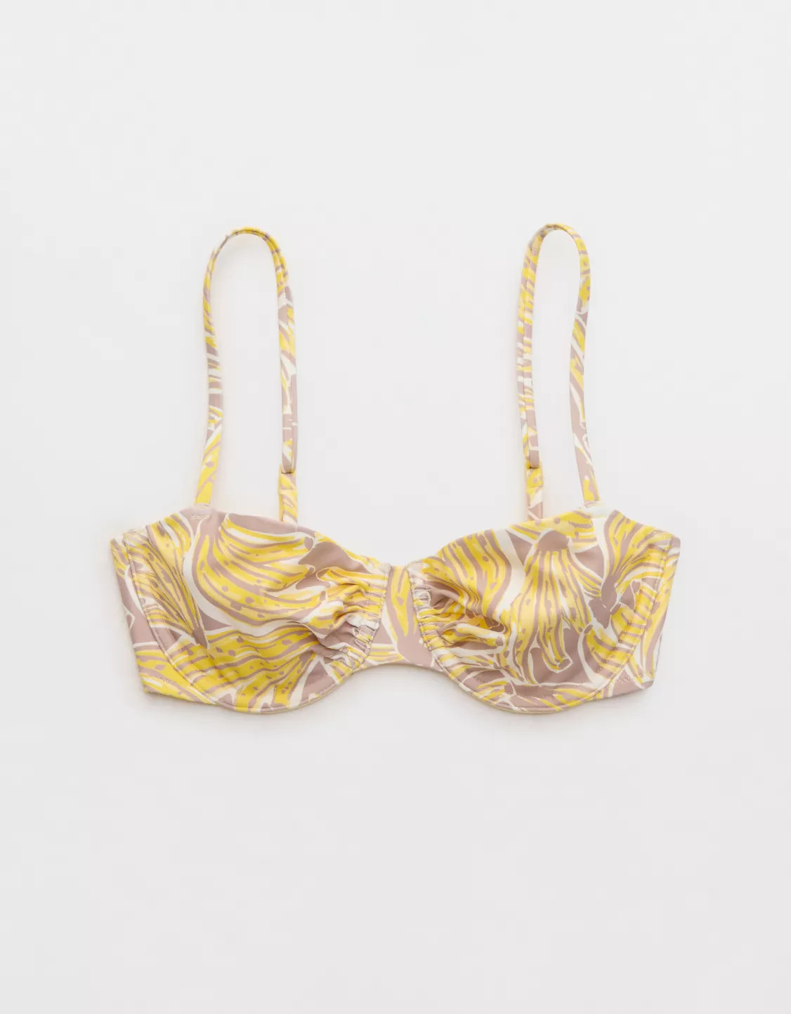 Aerie Ruched Unlined Underwire Bikini Top | Aerie