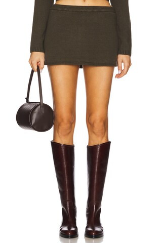 WeWoreWhat Mini Sweater Skirt in Dark Grey from Revolve.com | Revolve Clothing (Global)