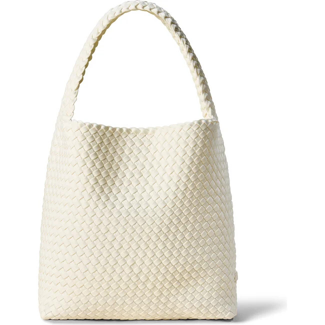 NAGHEDI | Nomad Medium Hobo, Jasmine (White, One Size) | Maisonette | Maisonette