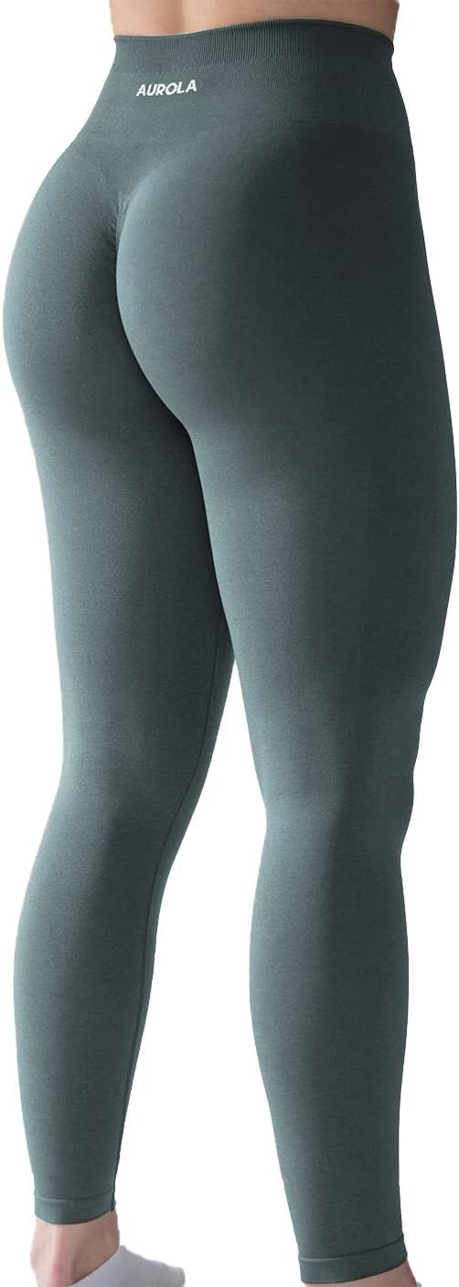 AUROLA Workout Leggings for Women Seamless Scrunch Tights Tummy Control Gym Fitness Girl Sport Ac... | Amazon (US)
