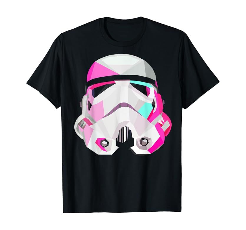 Star Wars Stormtrooper GeometricPrism Helmet Graphic T-Shirt T-Shirt | Amazon (US)