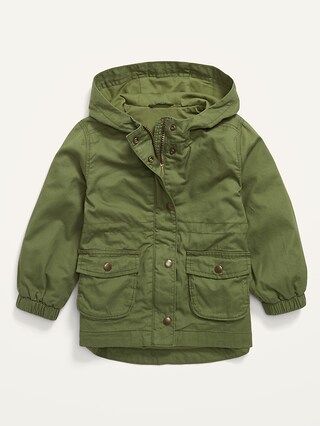 Hooded Twill Utility Scout Jacket for Toddler Girls | Old Navy (US)