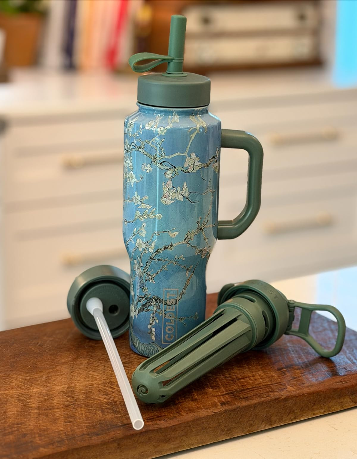 I just got my first Coldest water bottle, and it is stunning!! It comes with three different lids as well as a blender/diffuser. Best of all, it doesn't leak.  

 #LTKselfcare #LTKfoodie #LTKSeasonal