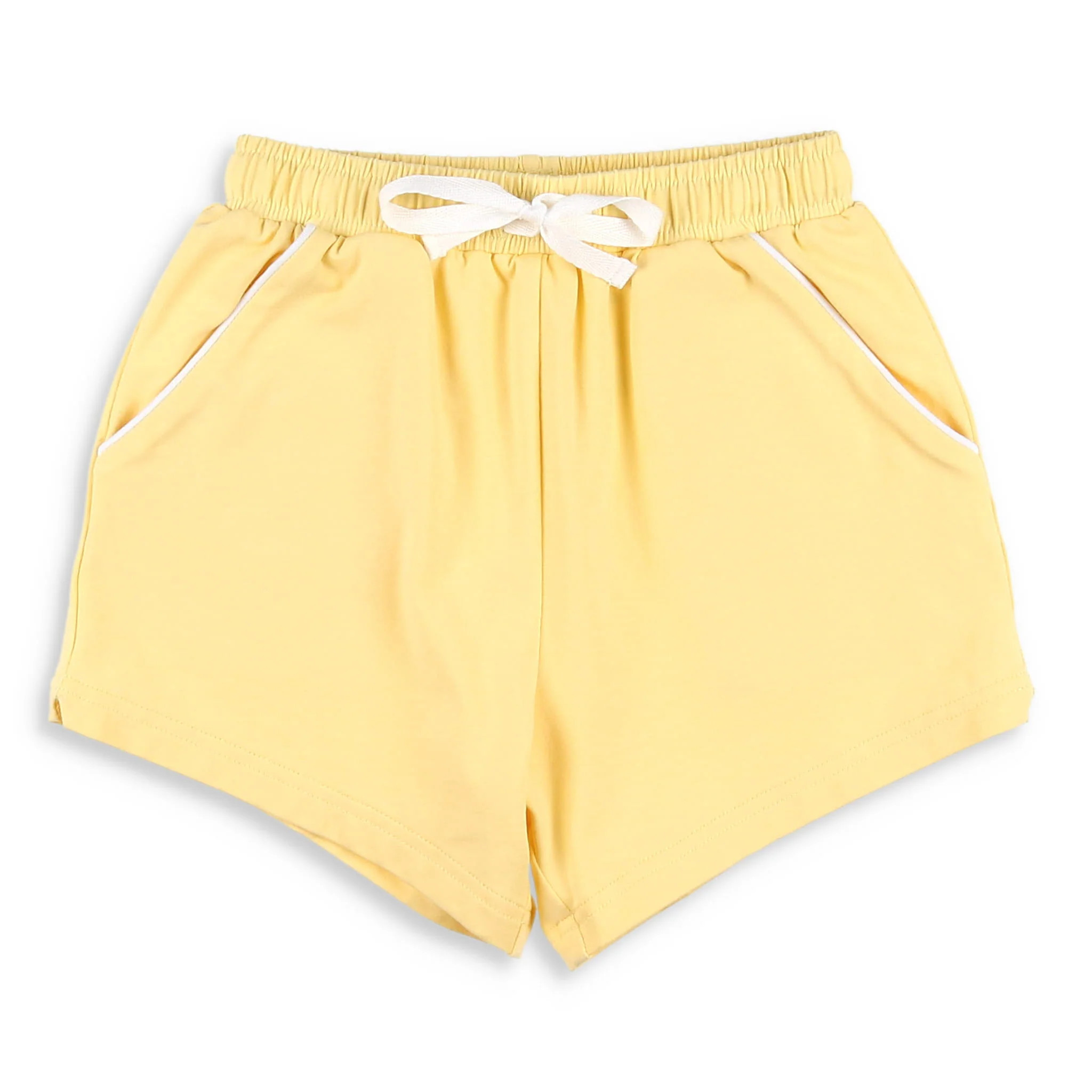 Boys Shrimp Shorts - Yellow Knit - Shrimp and Grits Kids | Shrimp and Grits Kids