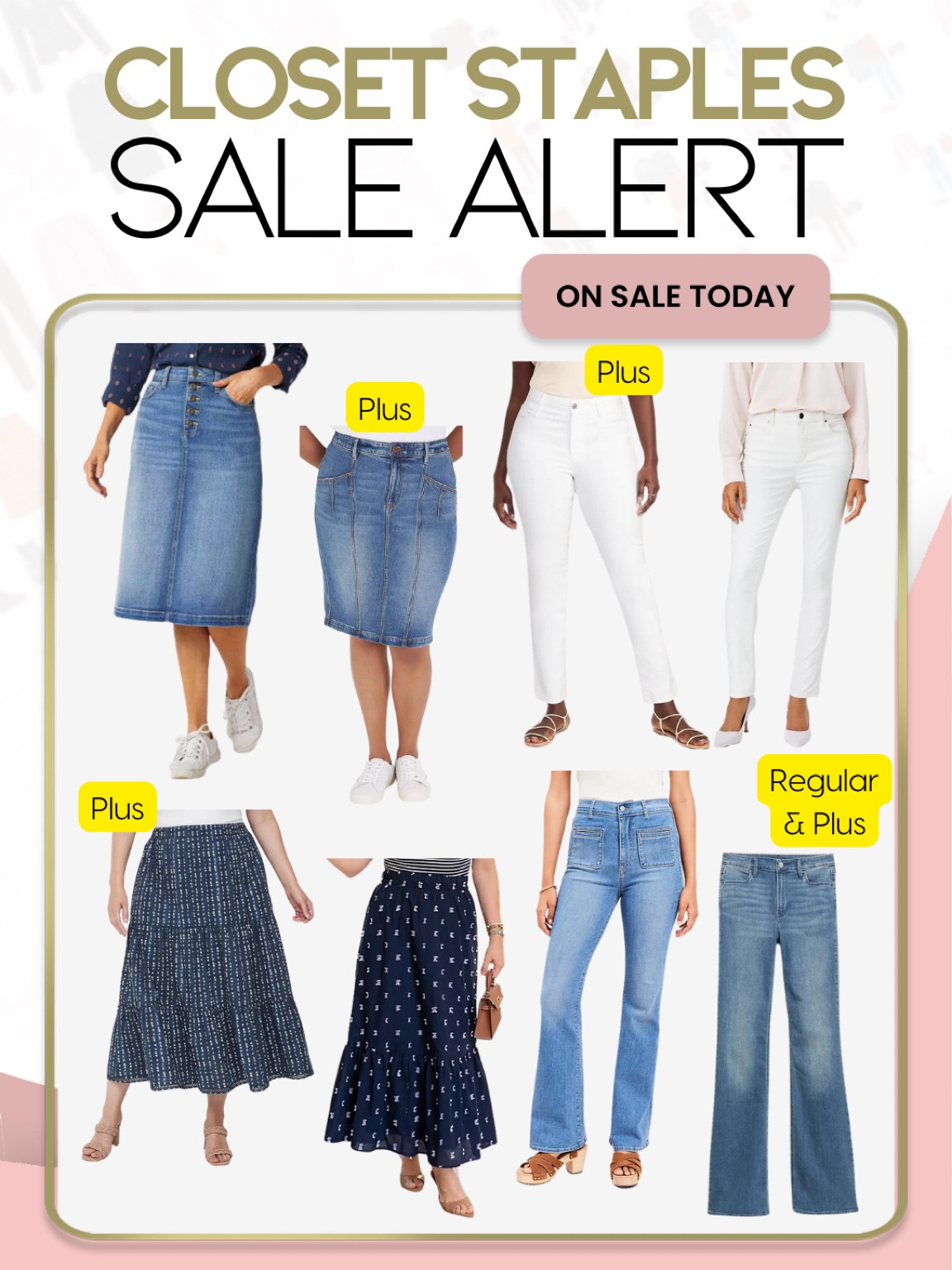 Get these closet staple pieces on sale today! 

#LTKsalealert #LTKunder50 #LTKSeasonal