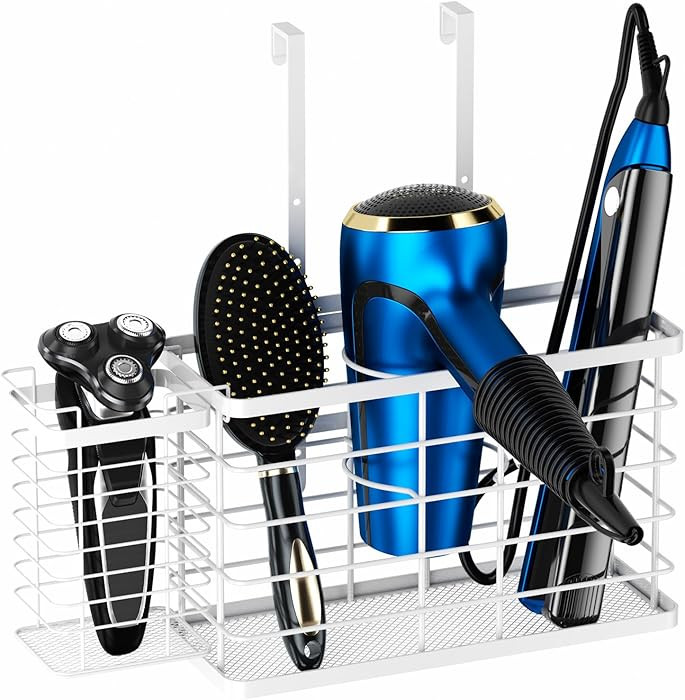 Hair Tool Organizer, Dryer Holder, 3 in 1 Blow Bathroom Organizer Wall Mounted/Cabinet Door for F... | Amazon (US)