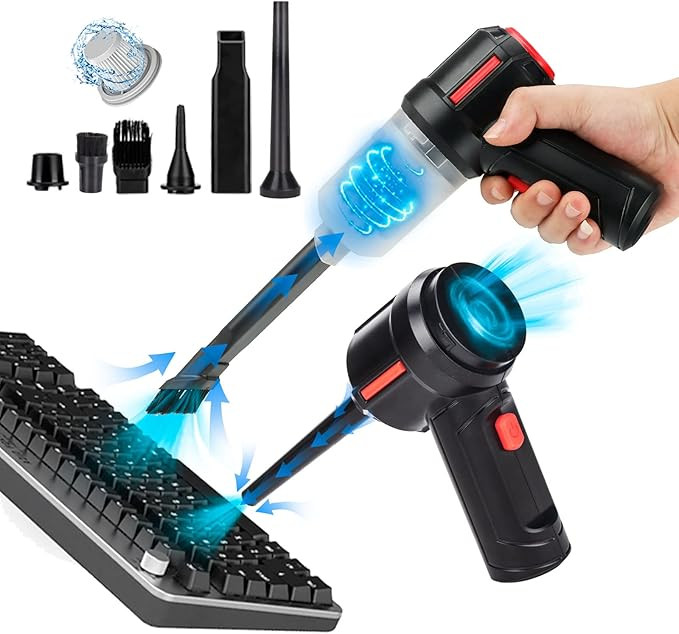 Meudeen Air Duster for Keyboard Cleaning- Cordless Canned Air- Powerful 35000RPM- Energy-Efficien... | Amazon (US)