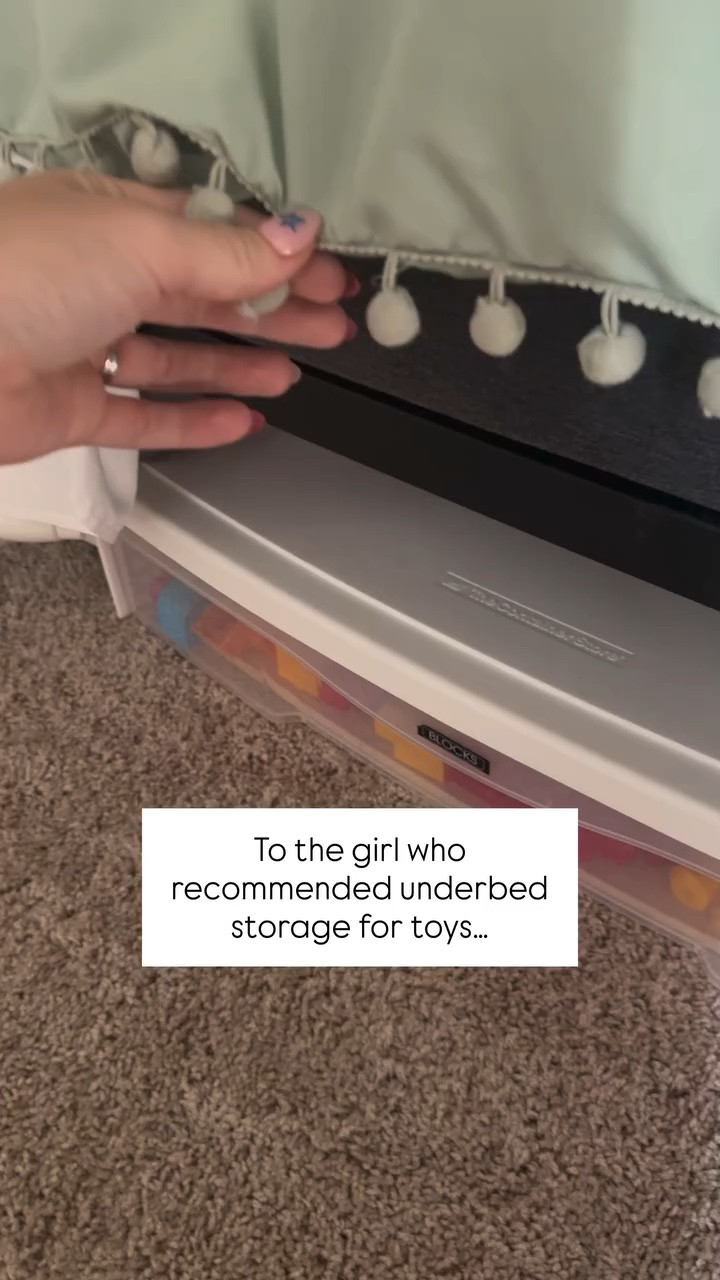 PS - These underbed drawers also stack 👀🫶🏻

#toyorganization #playroom #toystorage
