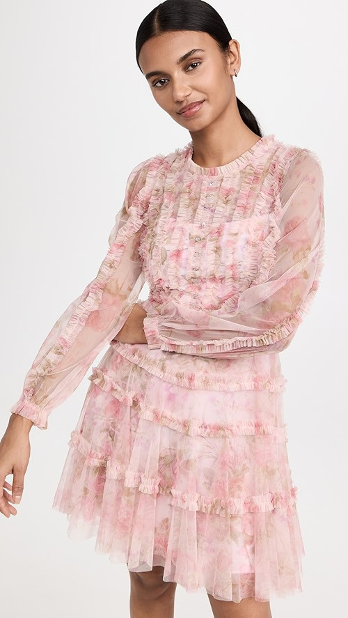 Needle & Thread Rose Bluebell Esme Micro Mini Dress | SHOPBOP | Shopbop