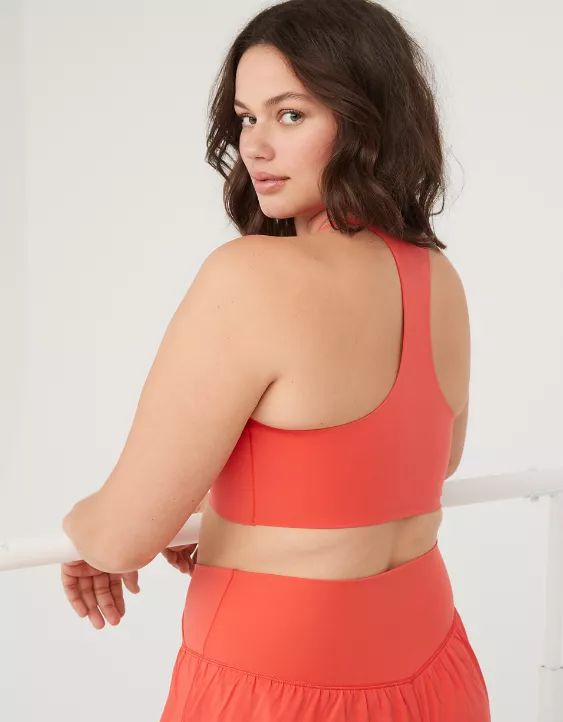 OFFLINE By Aerie Real Me Hold Up! Racerback Sports Bra | Aerie