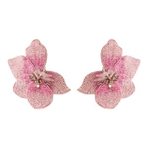 Geneva Flower Earrings Pink | Mignonne Gavigan